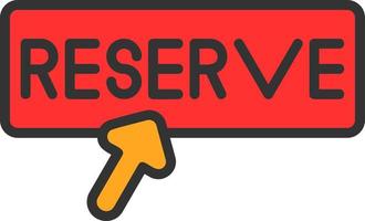 Reservation Vector Icon Design