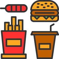 diseño de icono de vector de comida rápida