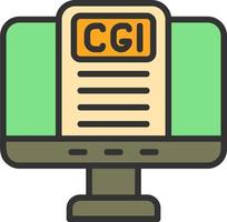 Cgi Vector Icon Design