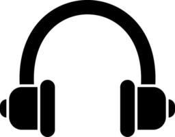 diseño de icono de vector de auriculares de audio