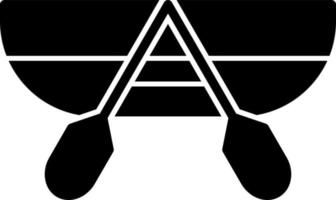 Canoeing Vector Icon Design