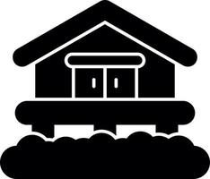Ski Resort Vector Icon Design