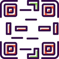 diseño de icono de vector de código qr