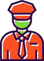 Security Guard Vector Icon Design