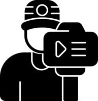 Camera Operator Vector Icon Design