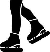 Figure Skating Vector Icon Design