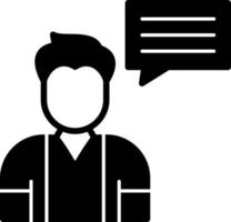 Talk Vector Icon Design