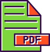 diseño de icono de vector de pdf