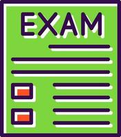 diseño de icono de vector de examen