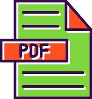 diseño de icono de vector de pdf