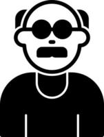 Old Man Vector Icon Design