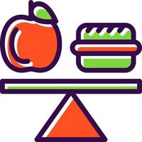 diseño de icono de vector de dieta equilibrada