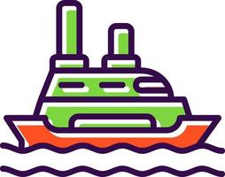 diseño de icono de vector de crucero