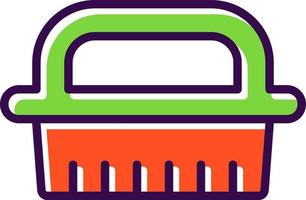 Cleaning Brush Vector Icon Design