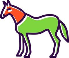 diseño de icono de vector de caballo