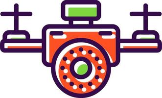 Drone Camera Vector Icon Design