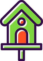 Bird House Vector Icon Design