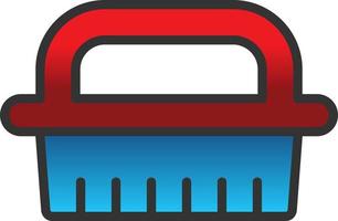 Cleaning Brush Vector Icon Design