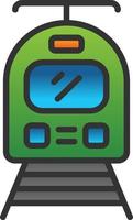 Tram Vector Icon Design