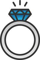 diseño de icono de vector de anillo