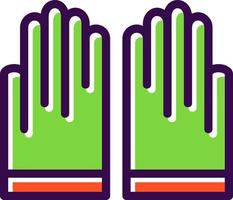 Hand Gloves Vector Icon Design