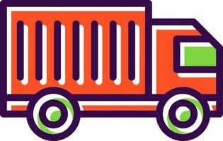 Cargo Truck Vector Icon Design