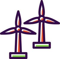 Windmill Vector Icon Design