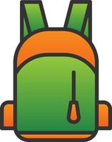 School Bag Vector Icon Design