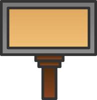 Hanging Billboard Vector Icon Design