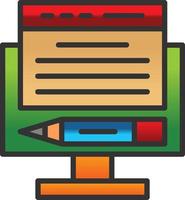 Online Content Vector Icon Design