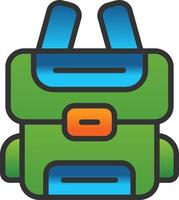 Backpack Vector Icon Design