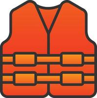 Life Jacket Vector Icon Design