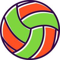 diseño de icono de vector de voleibol