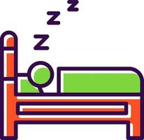 diseño de icono de vector de dormir