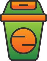 Trash Can Vector Icon Design