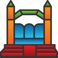 Bouncy Castle Vector Icon Design