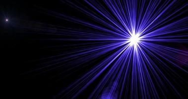 Optical Lens flare effect with Glowing Sparkle Light, 4K Colorful on black background. 3D Video Rendering Animation Transtition