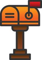 Letter Box Vector Icon Design