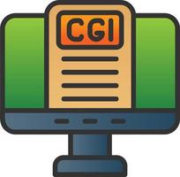 Cgi Vector Icon Design