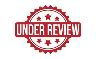 Under Review Rubber Stamp vector
