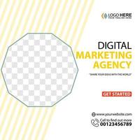 Social media post template design Premium Vector