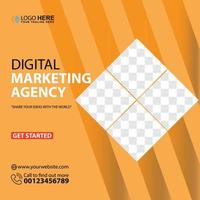 Social media post template design Premium Vector