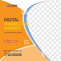 Social media post template design Premium Vector