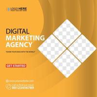 Social media post template design Premium Vector