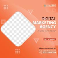 Social media post template design Premium Vector