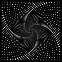 Dots in Square form. Vector dotted frame. Design element on a black background