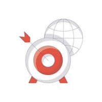 World Target .Vector Without Background icon Business Growth and investment symbol EPS 10 file vector