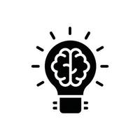 Smart Idea .Vector Solid  icon Business Growth and investment symbol EPS 10 file vector