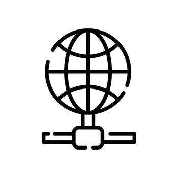 Internet Connection Vector line icon Cloud Computing symbol EPS 10 file