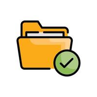 File Access Vector   Outline Filled  icon Cloud Computing symbol EPS 10 file